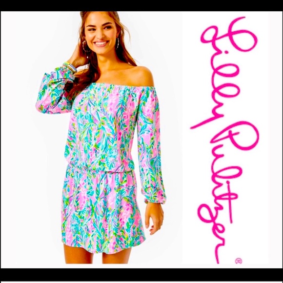 Lilly Pulitzer vibrant Lana Skort Romper size (M)